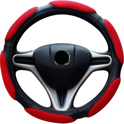 Couvre-Volant Sport Universel Rouge & Noir – Confort et Style